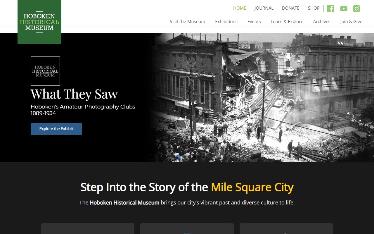 Hoboken Historical Museum website for obituary research