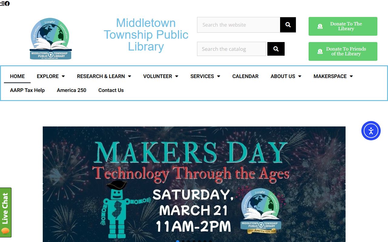 Middletown Township Public Library for obituary research