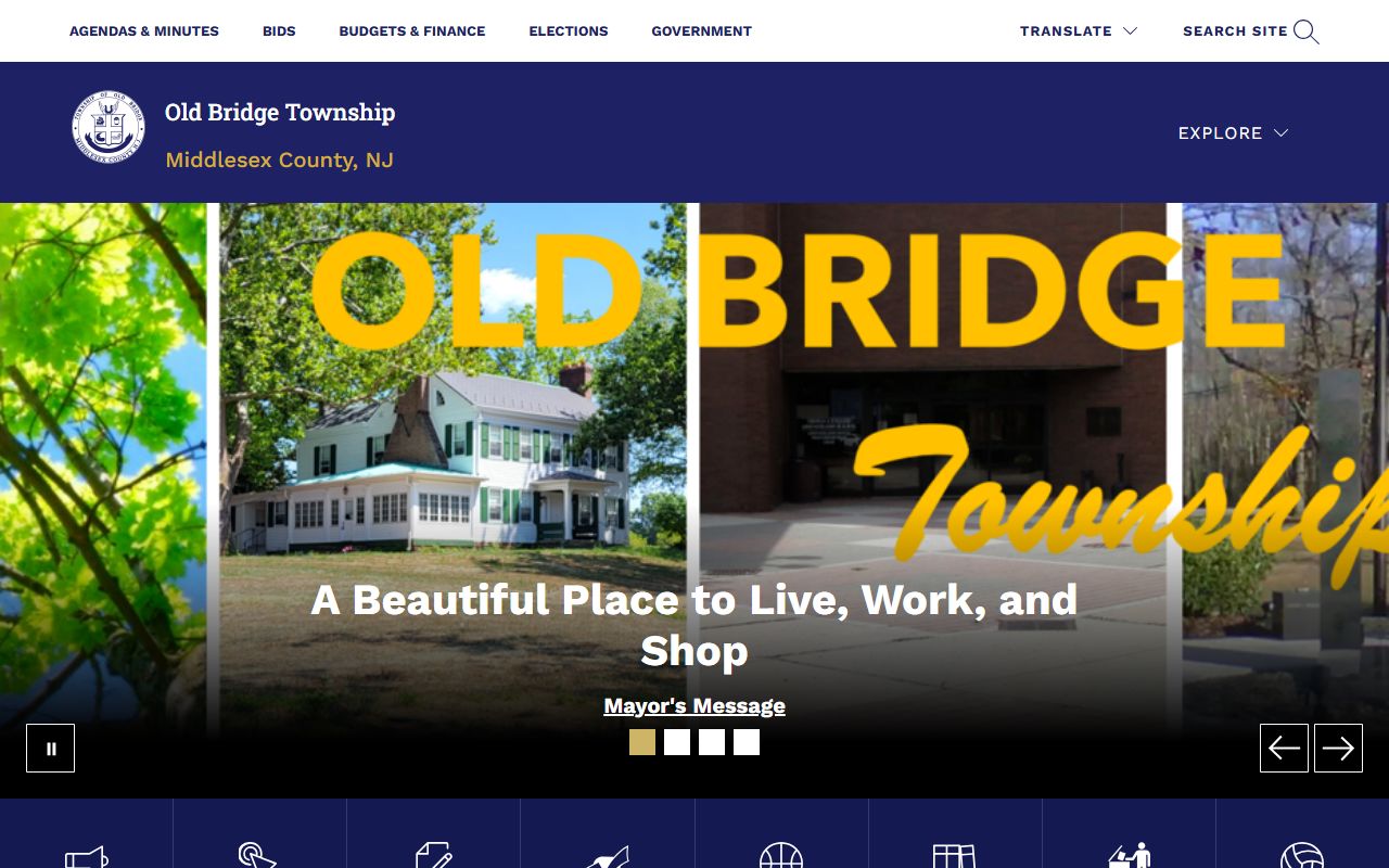 Old Bridge Township homepage for obituary and death records