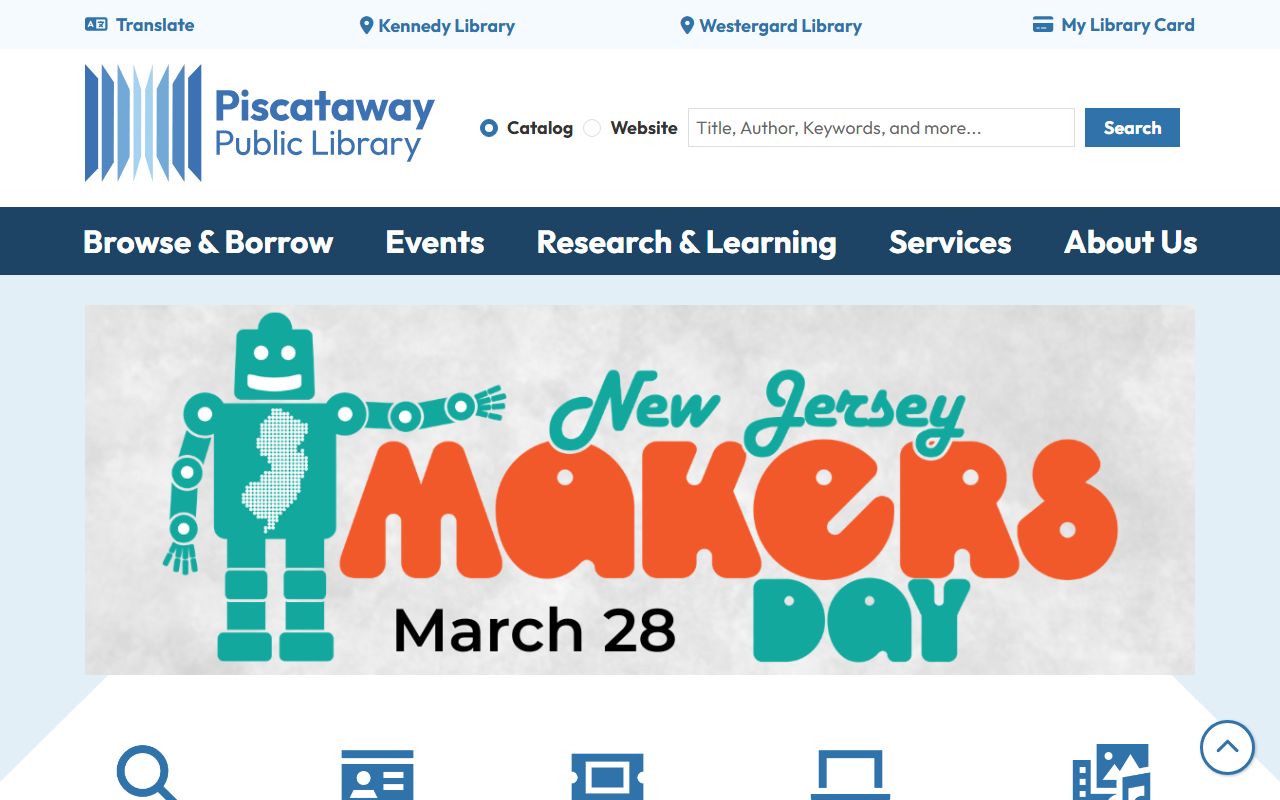 Piscataway Public Library website for obituary research