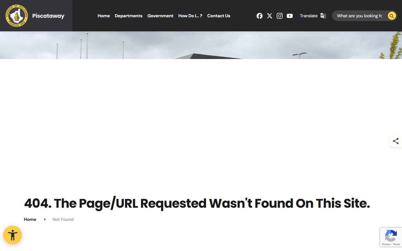 Piscataway Township Clerk page for obituary and death records