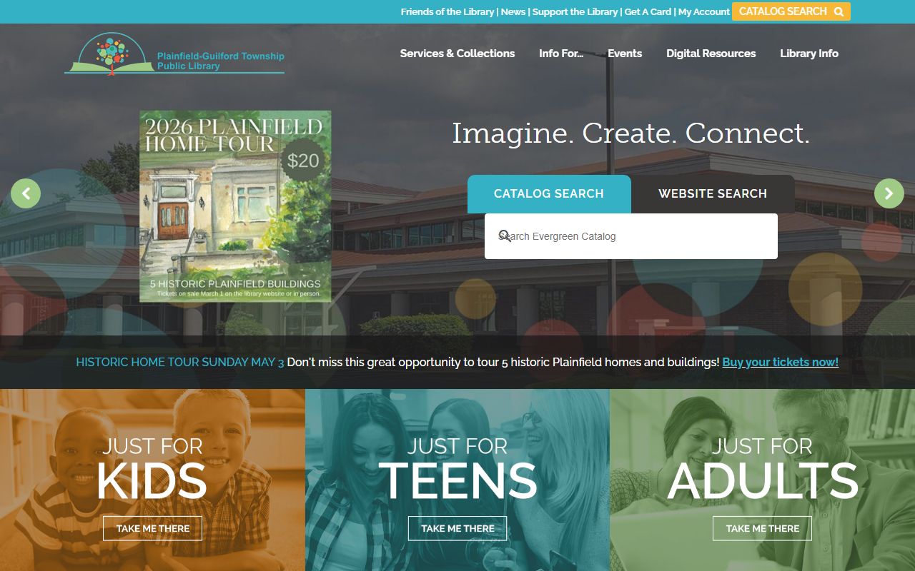 Plainfield Public Library for obituary and genealogy research