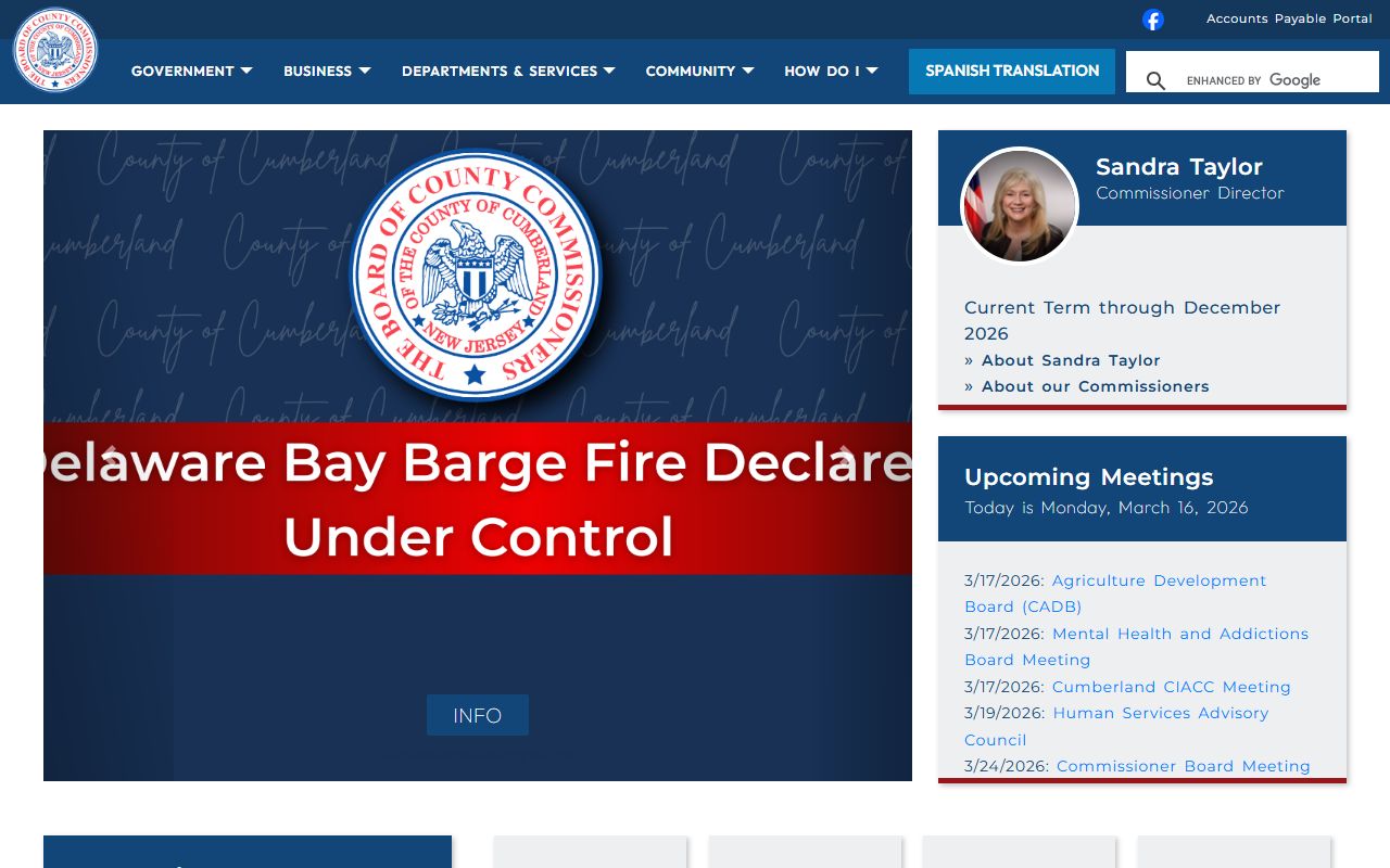 Cumberland County government page for obituary and death record research