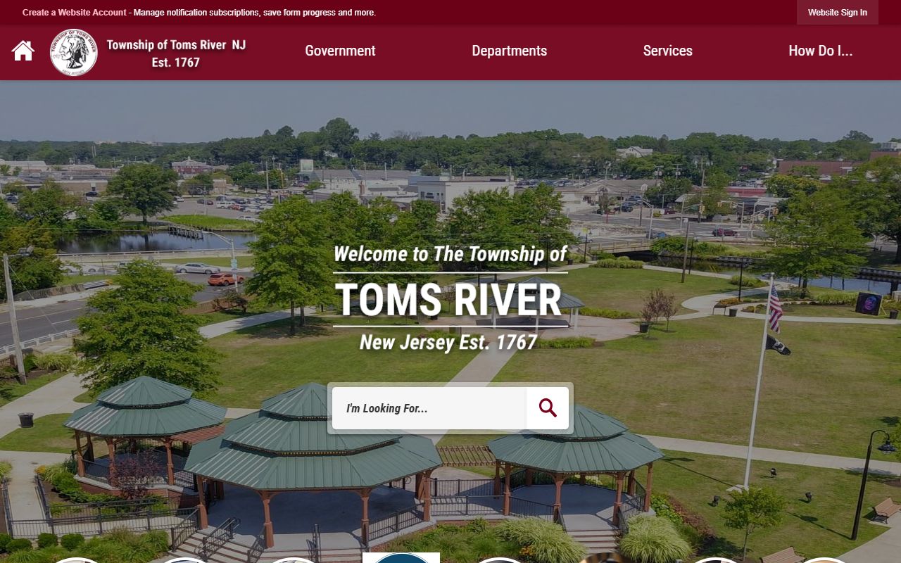 Toms River Township website for local obituary and death certificate requests